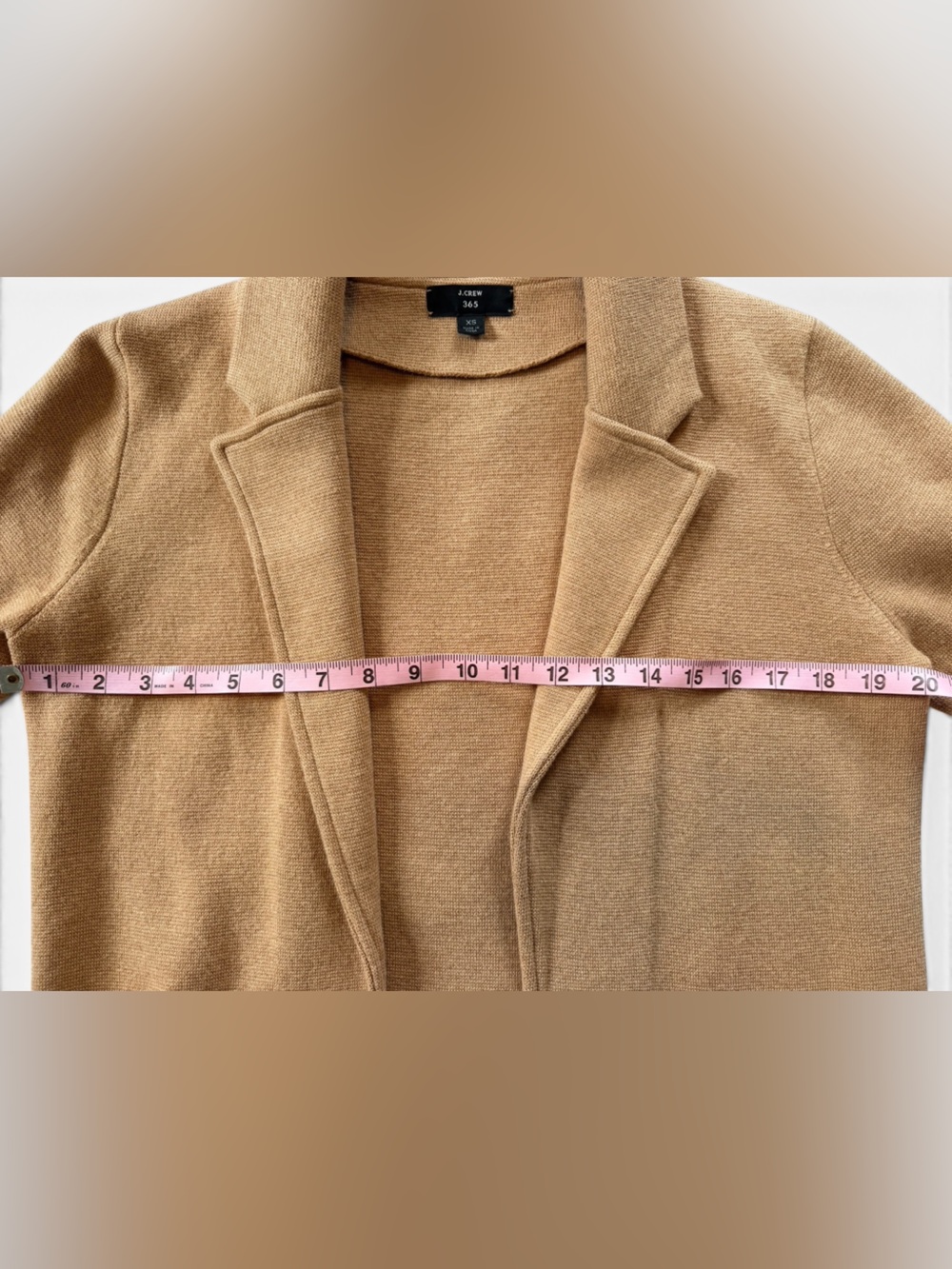 J. Crew Sophie Open front Sweater Blazer in camel size XS - Picture 5 of 8